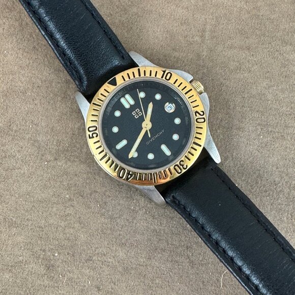 Vintage Givenchy Paris Gold Bezel Gold and Stainless Steel Quartz Watch - Picture 3 of 9